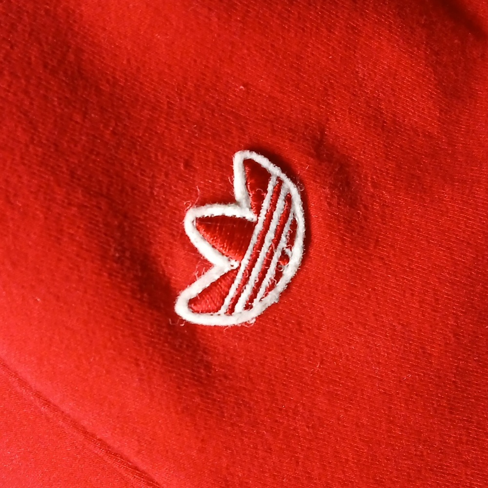 RARE Adidas Fancy Red V-Neck Sweater, Size M - Picture 5 of 13